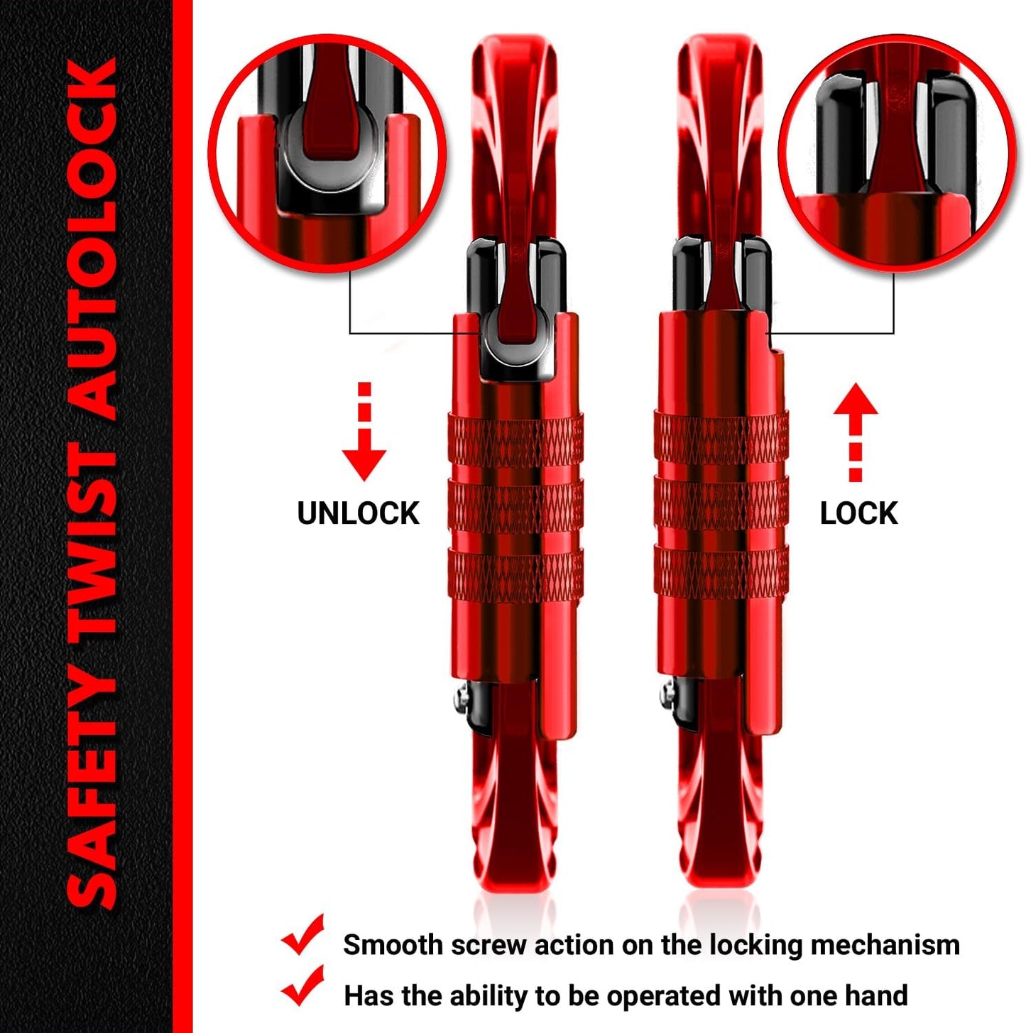 12kN (2697 lbs) Heavy Duty, Locking, Auto Locking, Wiregate Carabiner Clips, for Securing Pets, Outdoor, Camping, Hiking, Hammock, Dog Leash Harness, Keychains