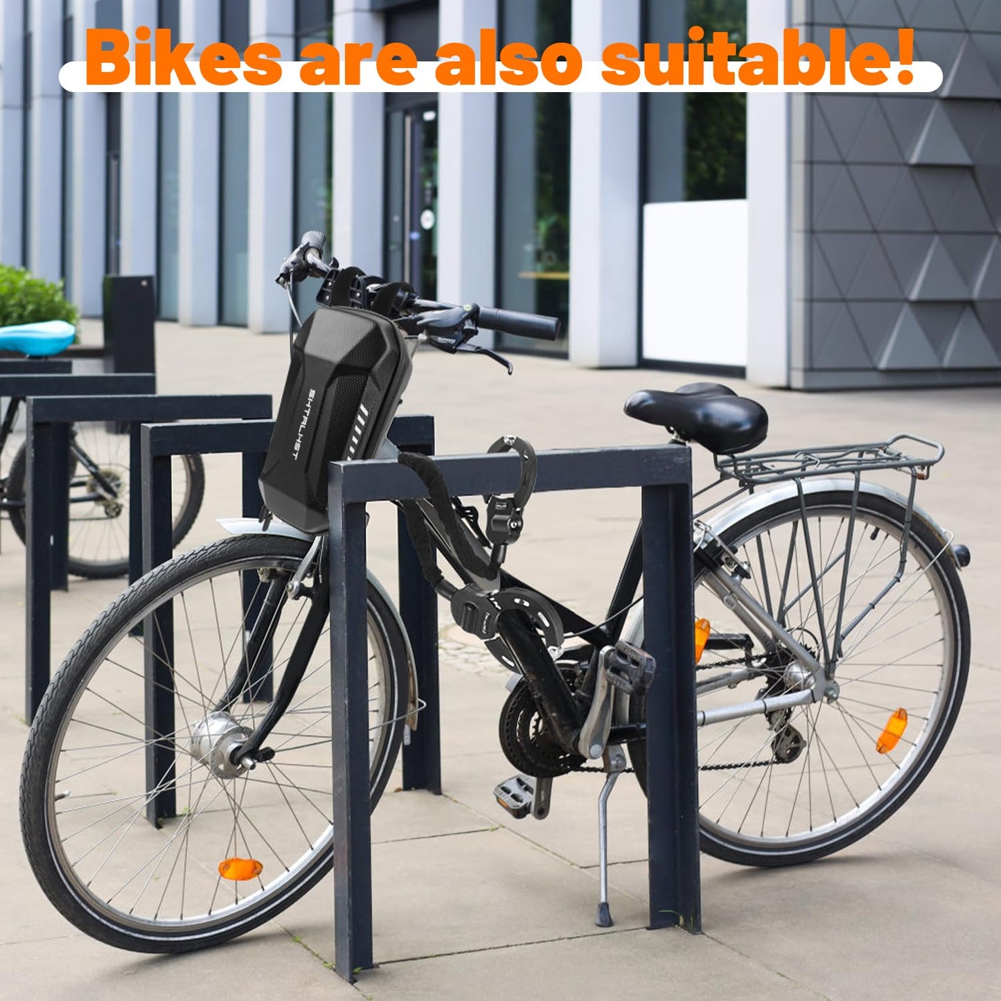 SHTALHST Scooter Lock, Universal Scooter Bag, Electric Scooter Accessories, Electric Scooter Locks Anti Theft, Rugged Secure Chain Locks for Bikes, Scooters, Segway Ninebot and NIU,Black