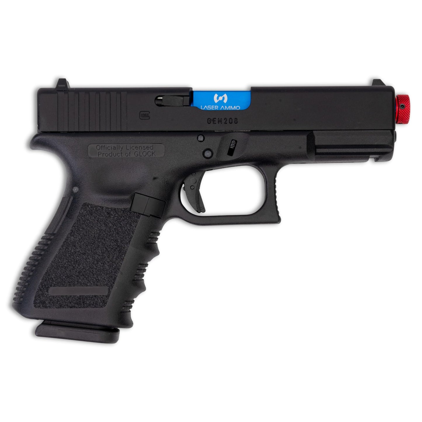 Laser Ammo Recoil Enabled SureStrike Training Laser Device (Class I, 3.5mW) for use Training Targets and Systems (Glock 19 (Red Laser))