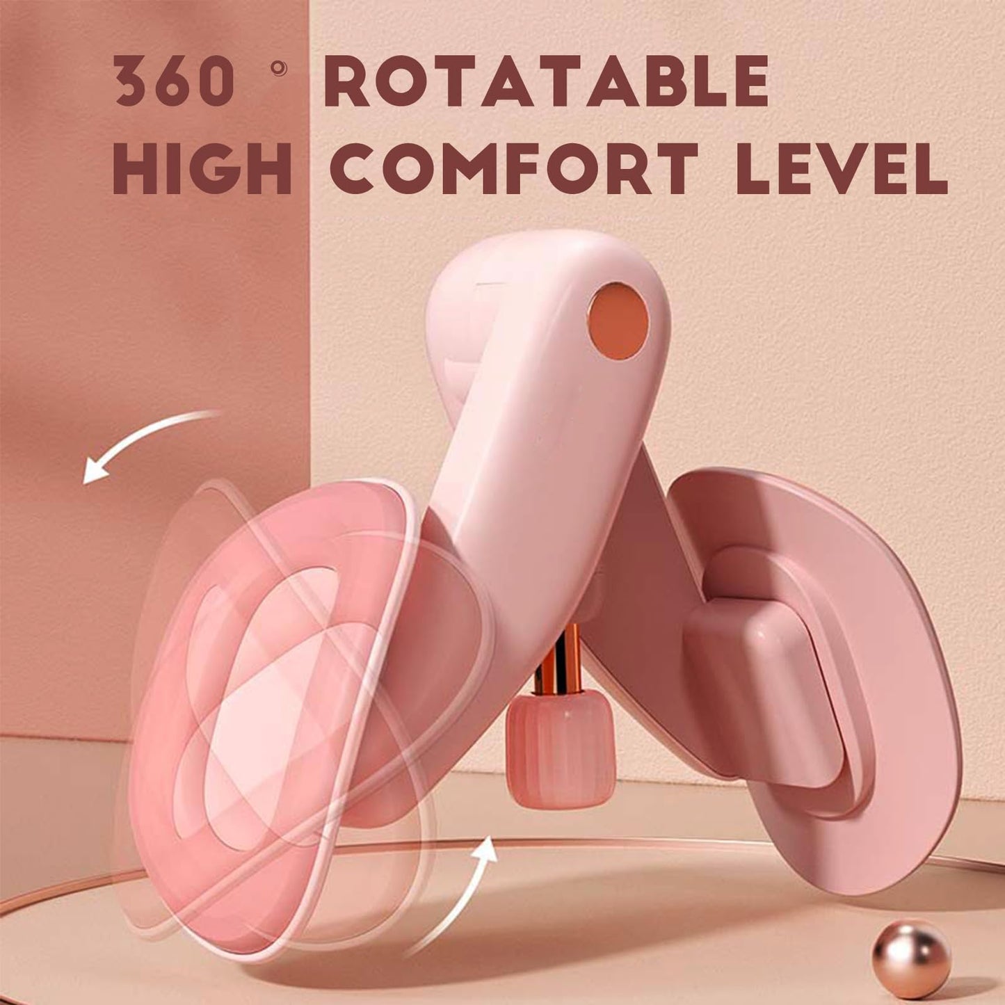 Thigh Exerciser Master Upgraded Version,Adjustable Resistance,Workout Equipment of Arms,Home Fitness Equipment,Inner Thigh Toners Master,Trimmer Thin Body,Leg Exercise Equipment,Arm Trimmers (Pink)