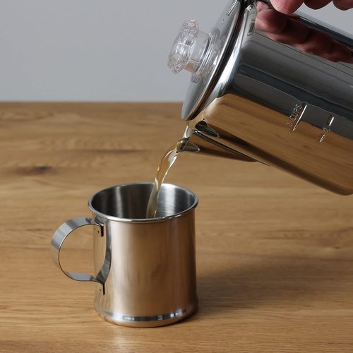Captain Stag 18-8 Stainless Steel Percolator 3 Cup M-1225