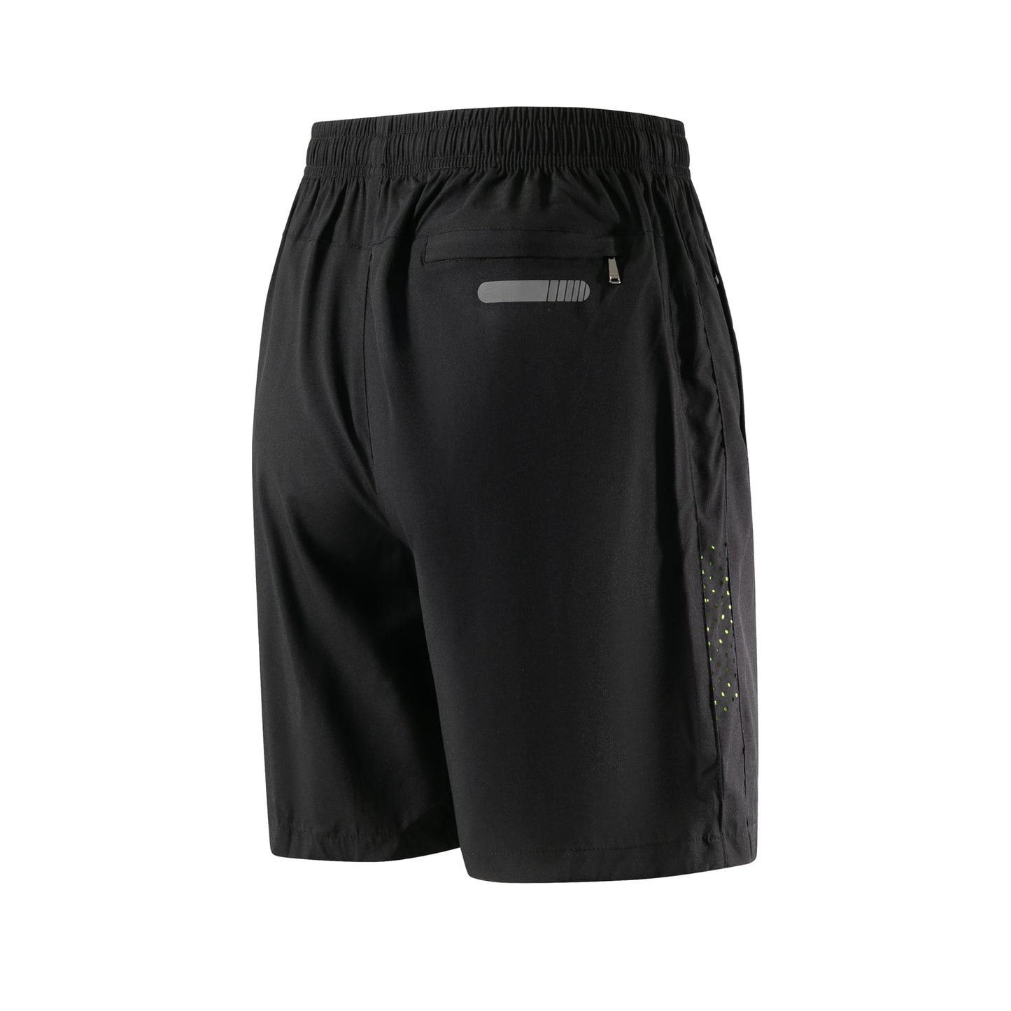 FoxQ Mens Quick Dry Athletic Running Shorts with Pockets Lightweight Workout Shorts for Sports Gym Basketball Hiking Black,3XL