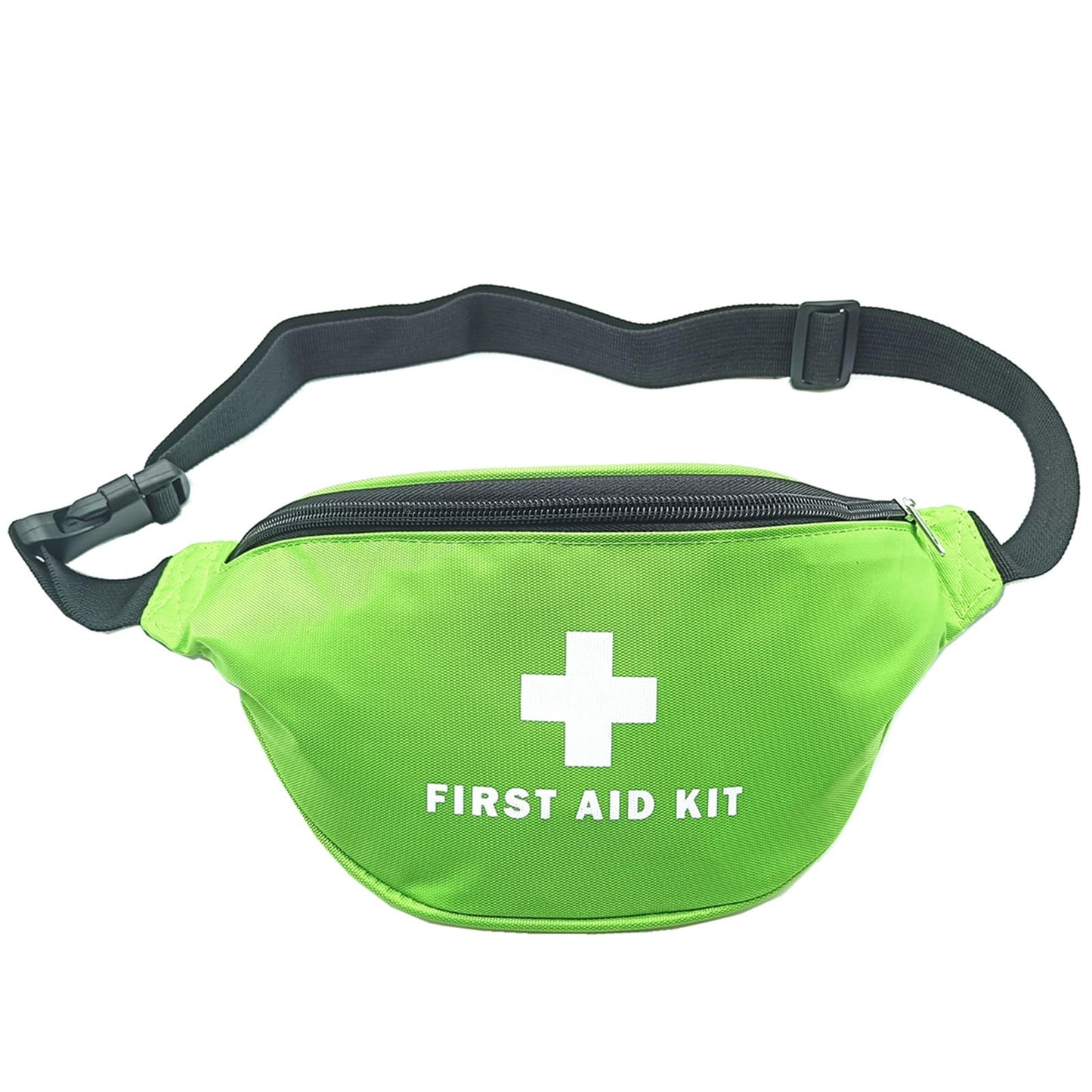 First Aid Fanny Pack First Aid Bag Red Travel Rescue Empty Pouch First Responder Storage Compact Survival Medicine Bags Pocket Container for Car Home Outdoors (Green)