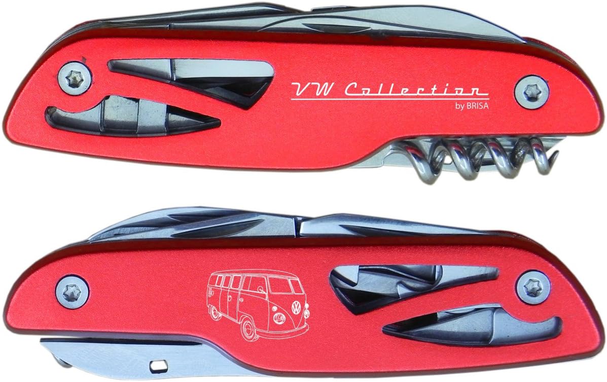 BRISA VW Collection - Volkswagen Multifunctional 3D Pocket Knife, File, Scissors, Bottle & Can Opener
