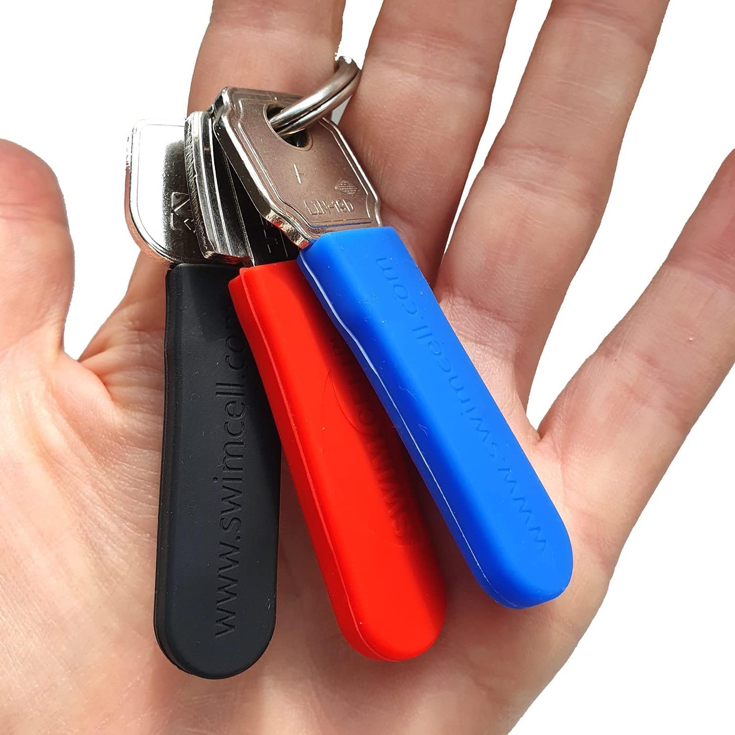 Key Blade Cover - Silicone Sheath Protector for Car, Bike, or House Keys. Anti-Scratch Sheath. Cut to Fit. 1-2 Keys