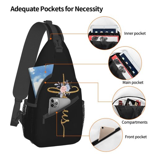 MANQINF Jesus Sling Bag,Casual Crossbody Backpack Shoulder Chest Bag for Women Men Travel Hiking Daypack