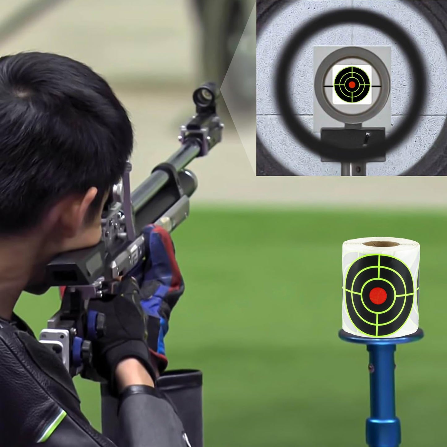 3 Inch Splatter Targets for Shooting & Archery Practice (1 Roll/200 Pcs)