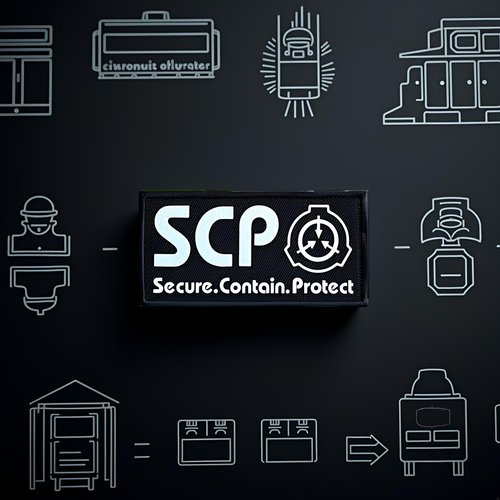 Black SCP Foundation Special Containment Procedures Foundation Logo Military Hook Loop Tactics Morale Luminous Patch Tactical Bag Accessories Tactical and Personal Defense Tactical Bags and Packs