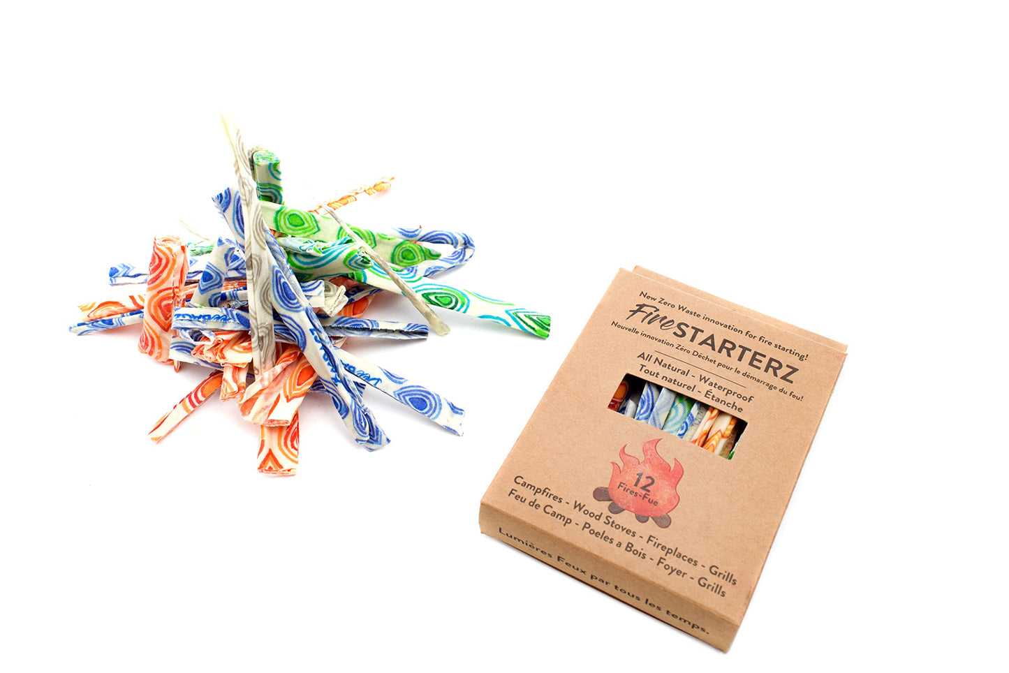 FireSTARTERZ™ 100% Beeswax All-Natural Eco-Friendly Fire Starters – Non-Toxic, Long-Burning, Waterproof – Perfect for Camping, BBQ, Fire Pits, Fireplaces, Wood Stoves & Emergency Kits