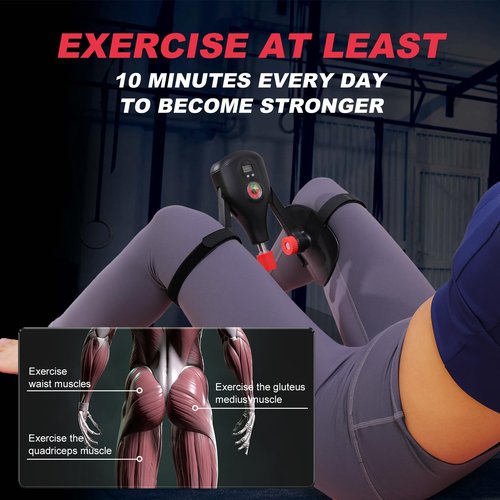 Thigh & Upper Body Exercise Equipment 77 LB, Adjustable Leg and Inner Thigh Strength Home Workout, Upper Body Exercise for Chest, Shoulder, Forearm, Bicep and Arm, Kegel Pilates for Men / Women