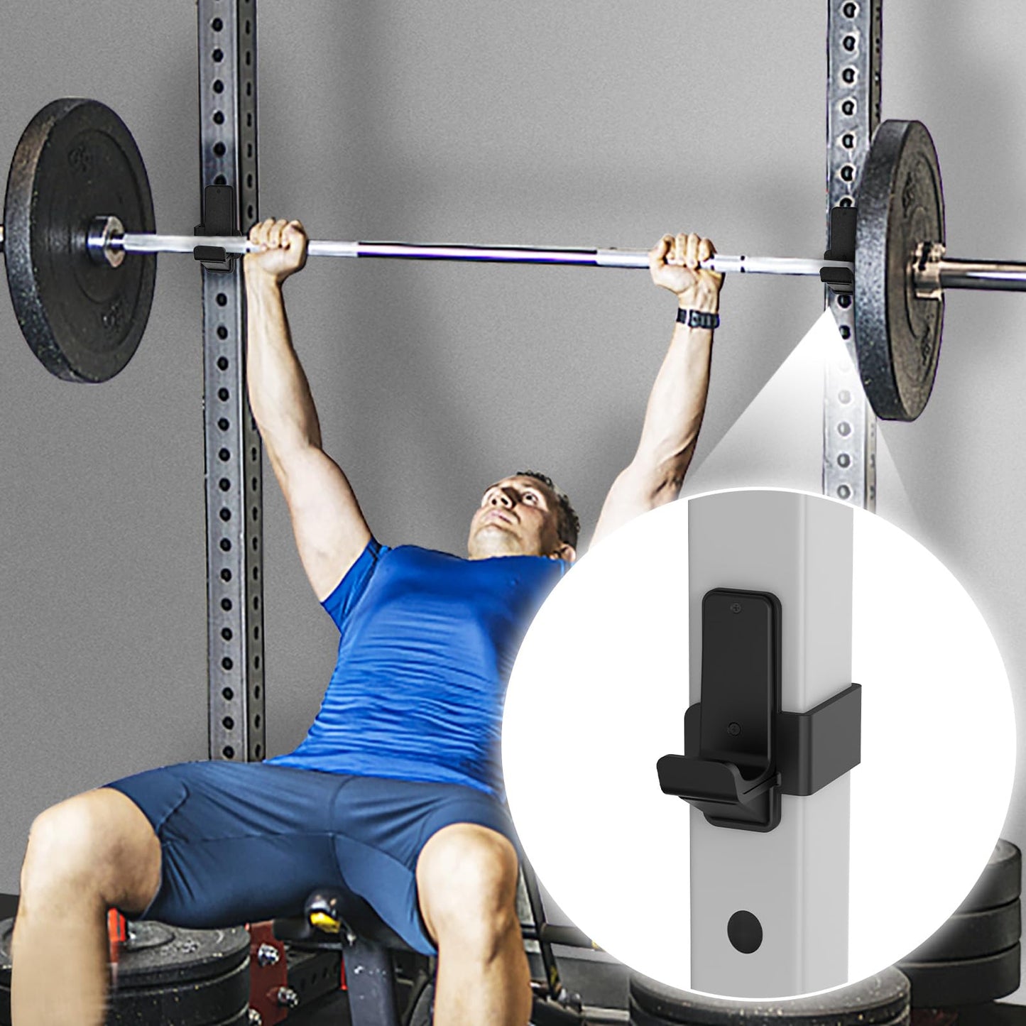 Kipika J-Hooks & Weight Plate Holder for 3"x3" Racks