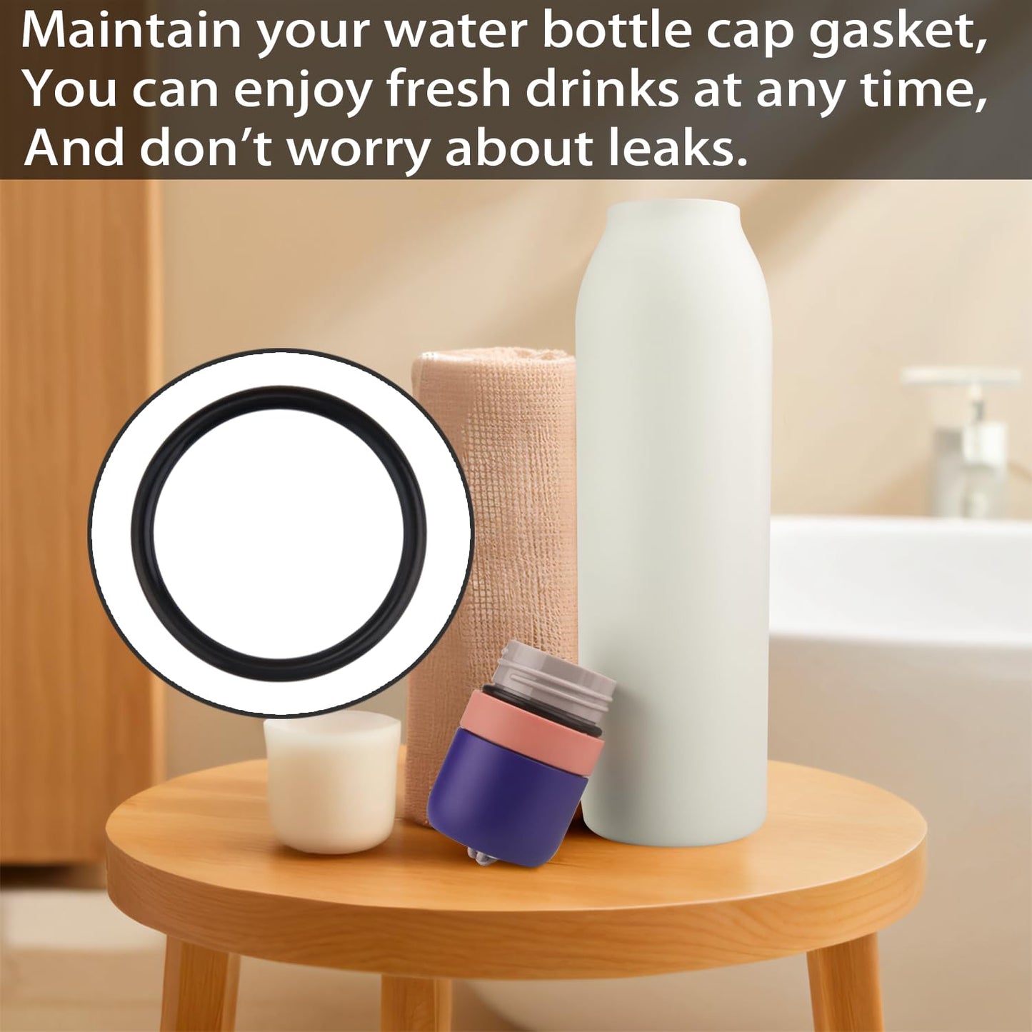 6-Pack O-ring for Owala FreeSip Twist Insulated Stainless Steel Water Bottle,Gaskets compatible with Owala FreeSip Twist 18oz 24oz Insulated Stainless Steel Bottle.