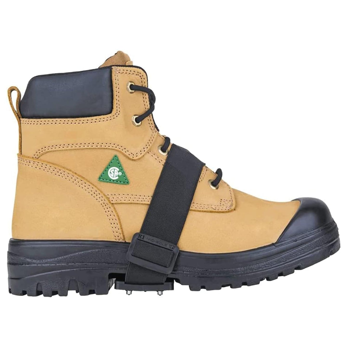 K1 Mid-Sole Ice Cleats for Men & Women - Rotatable Traction Aids For Winter Snow - Hi Vis - Low Profile