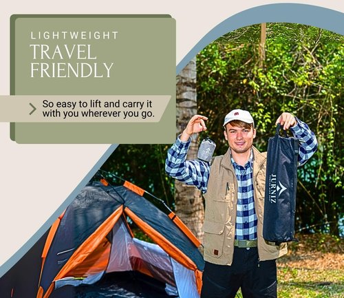 JURNIZ Ultralight Camping Cot for Adults and Kids; Supports up to 330lbs; 4.85lbs Ultralightweight Portable Camping Bed for Hiking, Camping and Backpacking with Carry Bag (Green)