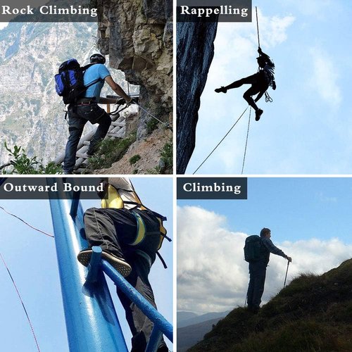 Climbing Gloves Rope Gloves,Perfect for Rappelling Rescue Rock/Tree/Wall/Mountain Climbing,Adventure,Outdoor Sports