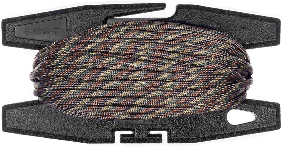 Paracord Spool Tool with 50 Feet of 550 7 Inner Strand Parachute Cord