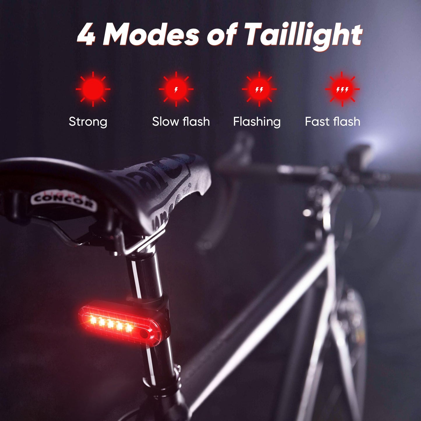 2025 New Bike Lights for Night Riding, Aluminum 1200 Lumens Rechargeable 6000mAh Super Bright Bicycle Headlight and Back Taillight, Waterproof LED Display 6+4 Modes Bicycle Lights Sets