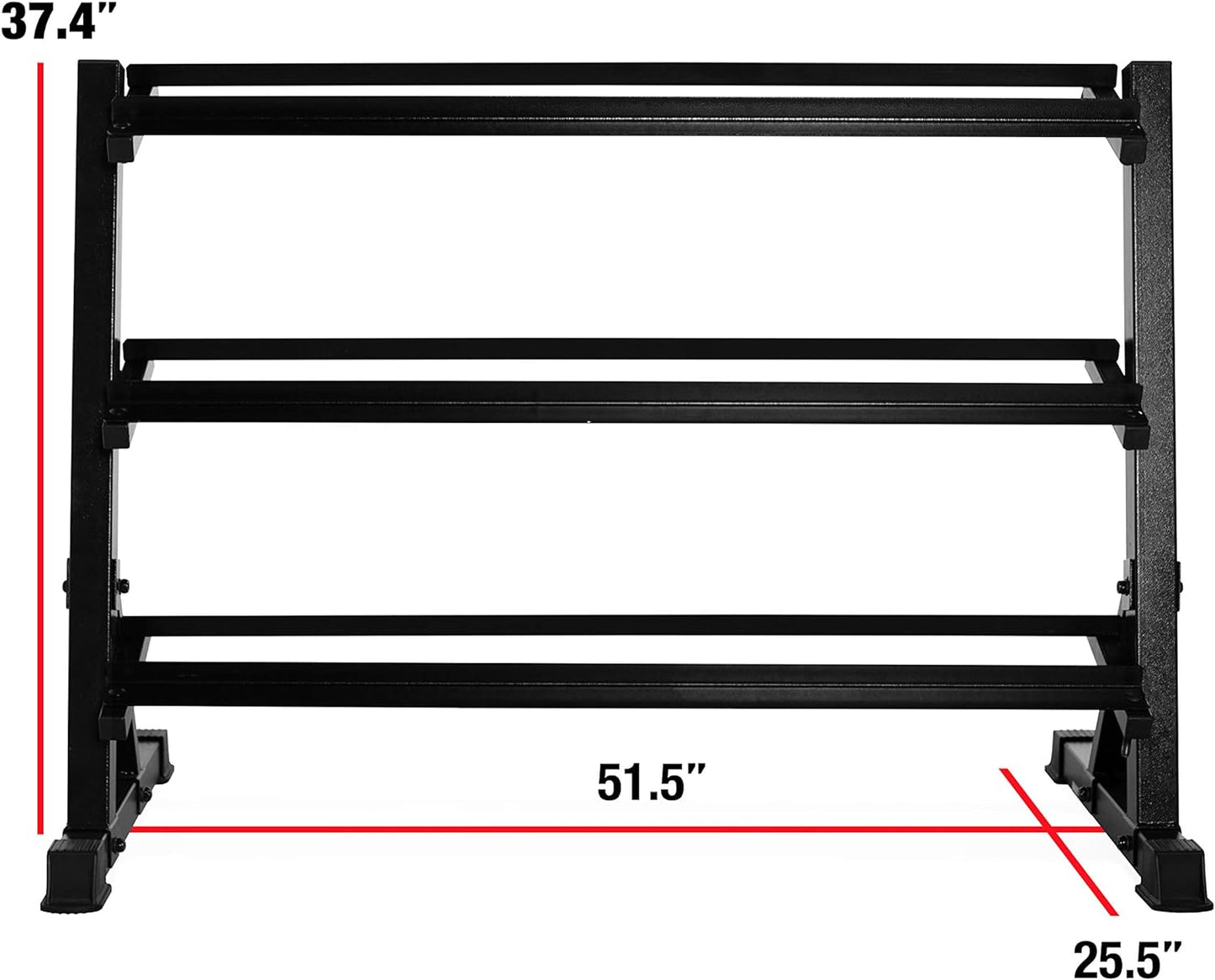 CAP Barbell Dumbbell Rack | 5-50lb or 5-75lb Dumbbell Storage | Multiple Options
