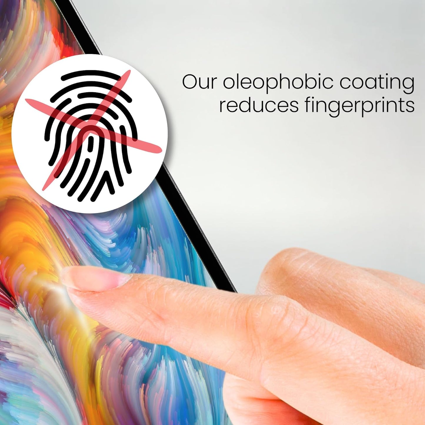 Plastic Glass Protective Film compatible with Grandstream WP825 Glass Protector, 9H Hybrid-Glass FX Screen Protector