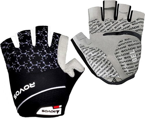 Men & Women Cycling Gloves - 5mm Padded Half Finger Breathable Mountain & Road Biking Gloves
