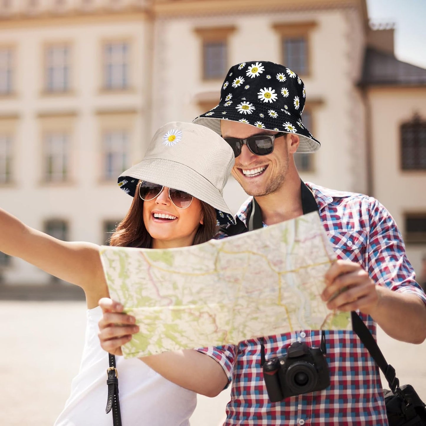 Reversible Cotton Sun Hat for Women | Summer Travel & Beach Fishing Cap