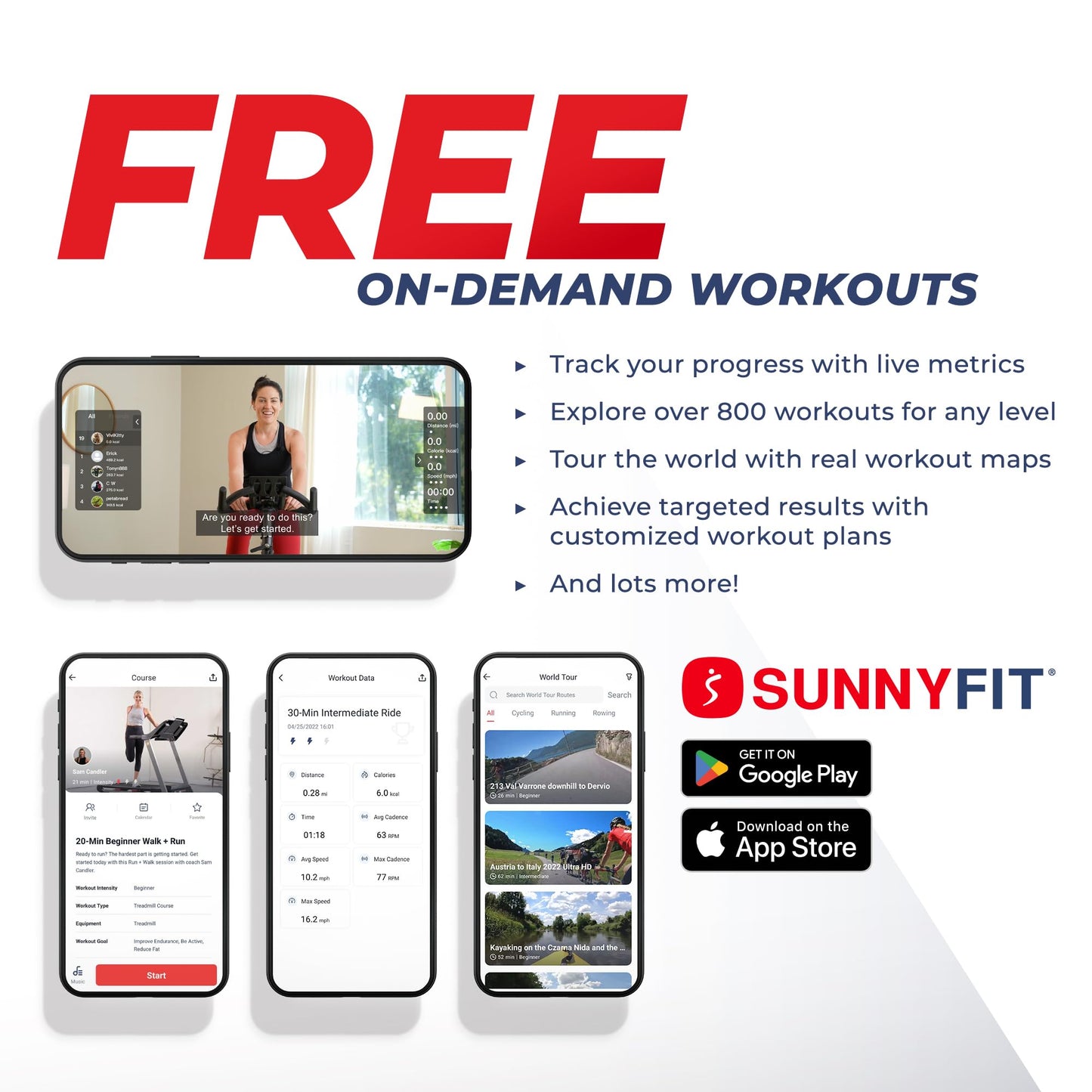 Sunny Health & Fitness Premium High-Intensity Smart Stepper Stair Climber Commercial Grade 25 Levels EMS, Cardio Workouts Free SunnyFit App Bluetooth Connection 400LB Capacity - SF-X7300SMART