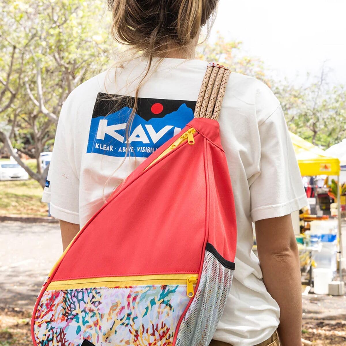 KAVU Paxton Pack Backpack Rope Sling Bag - Jet Black