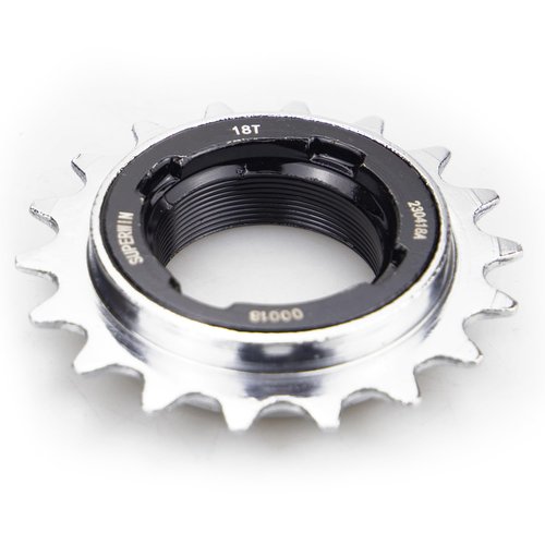 MAKELEN Single Speed Bike Freewheel 18T Compatible with 1/2'' x 1/8'' Bicycle Freewheel Threaded Type Freehub Replacement Parts
