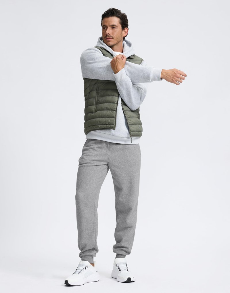 G Gradual Men's Cotton Fleece Lined Joggers with Zipper Pockets Athletic Running Workout Gym Sweatpants Winter Warm Pants