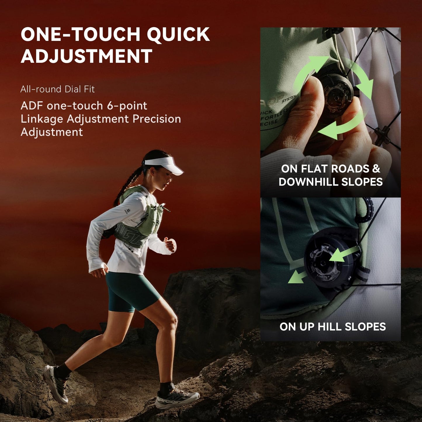 KAILAS FUGA AIR 7 Ⅳ Running Hydration Vest Hydration Pack Lightweight with Two TPU Water Bladders for Women Trail Cycling Hiking Tamashii Green S(C-D)