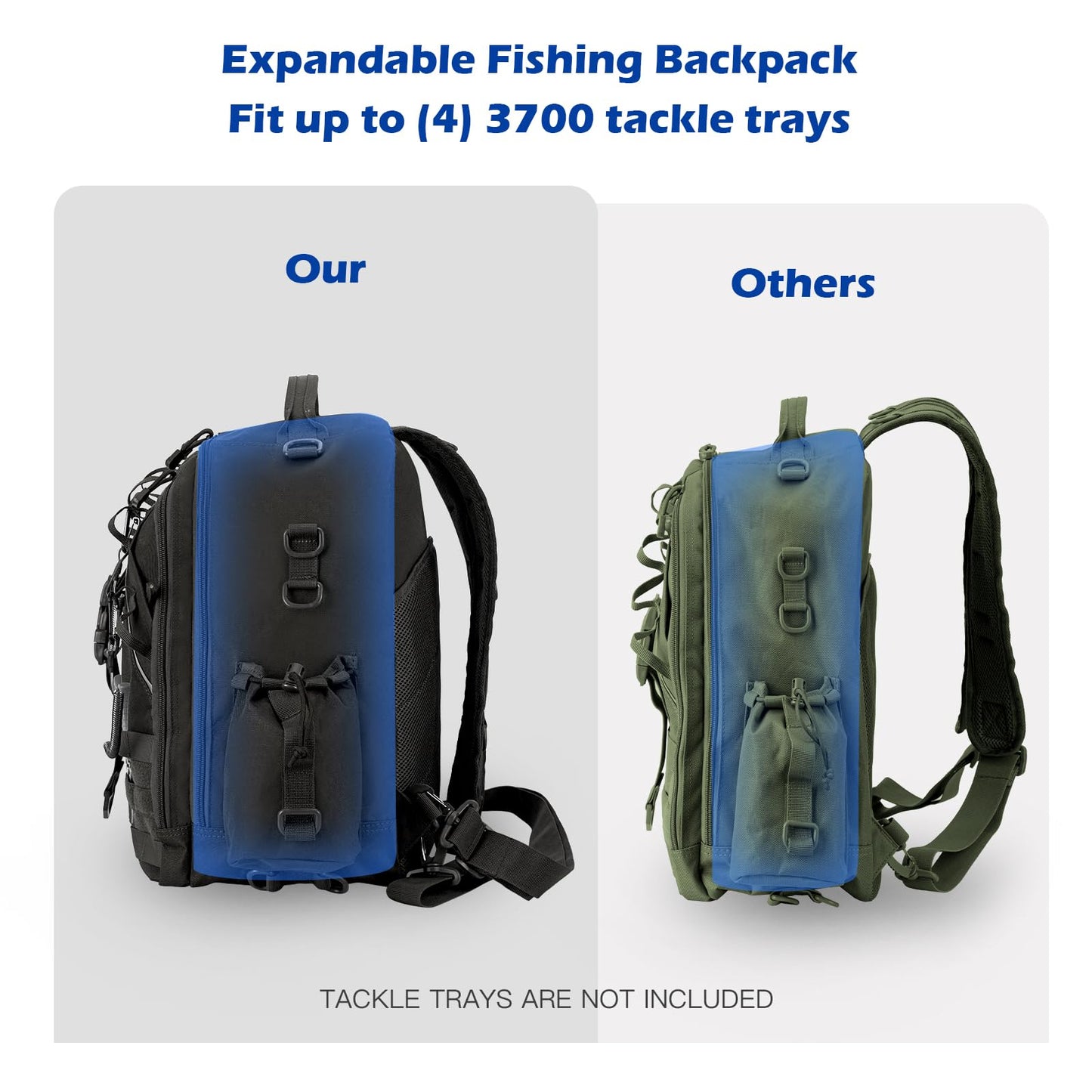 Jueachy Drop Leg Bag+Jueachy Fishing Tackle Backpack
