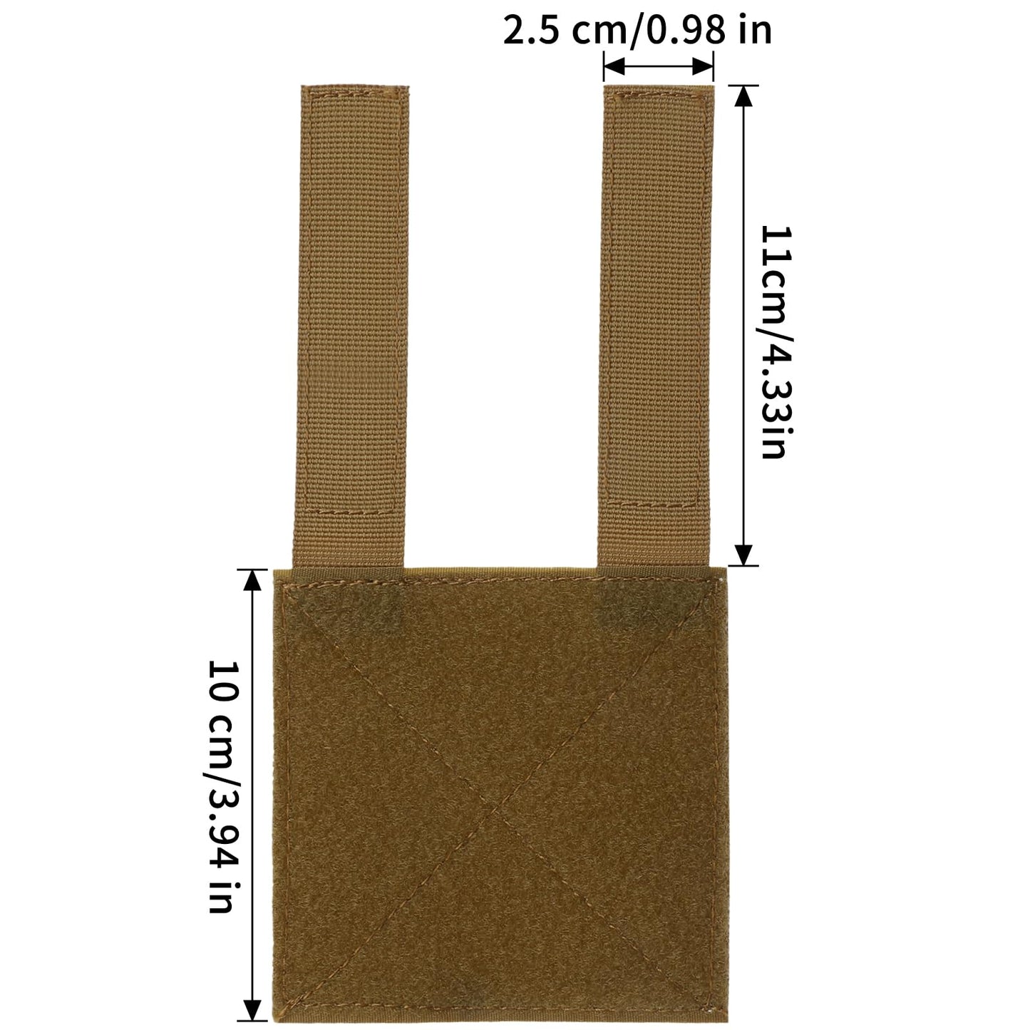 2 Pack Patch Panel 4''x4'' Hook and Loop Panel for DIY Patch Badges Backpacks