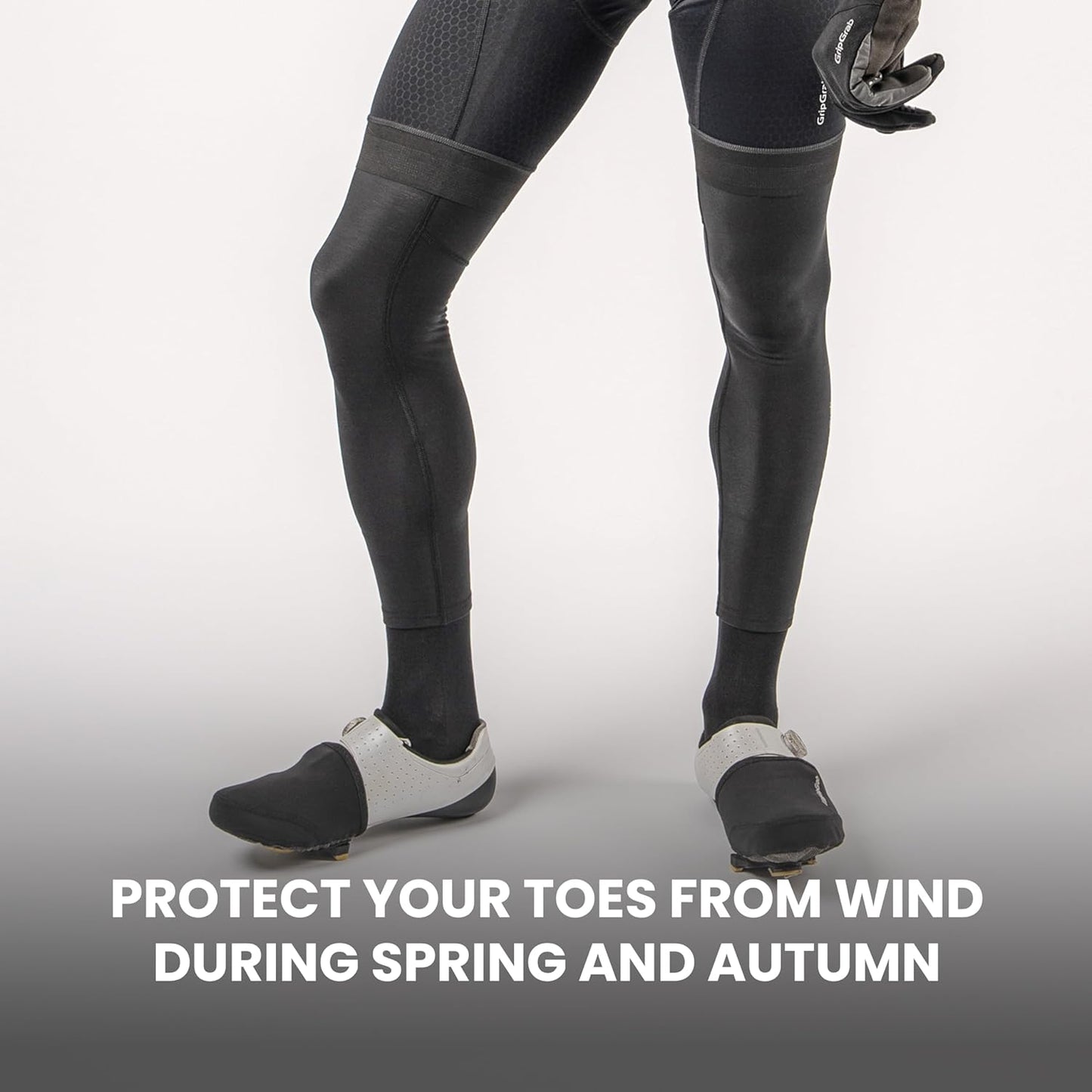 GripGrab Windproof Road Bike Toe Covers Cycling Overshoes Thermal Insulating Road Bicycle Shoe Covers Biking Toe Warmers