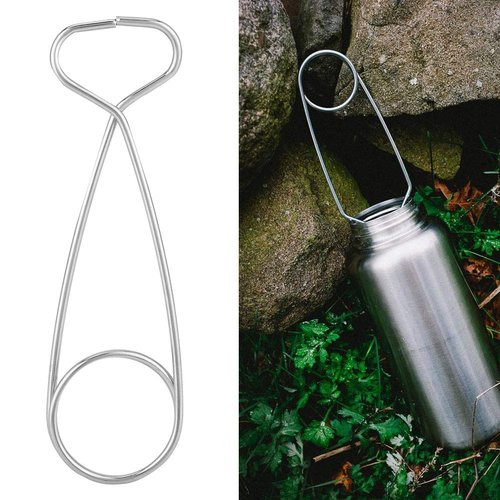2Pcs Stainless Steel Fish Mouth Spreaders, Water Bottle Hanger Hook Rack, for Saltwater Fishing, Camping, Outdoor