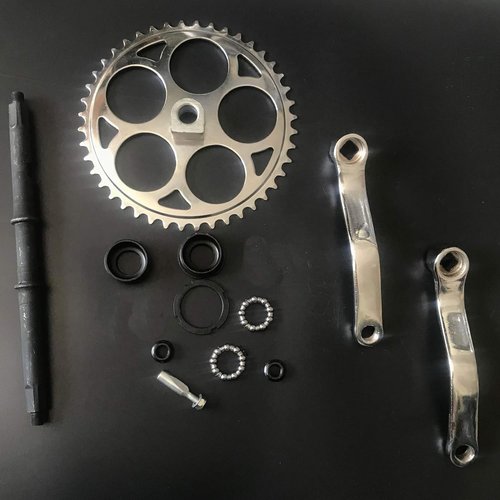 DONSP1986 Bicycle 36T Wide Crank Assembly Kit 3pcs - 2 Stroke & 4 Stroke Gas Motorized Bicycle