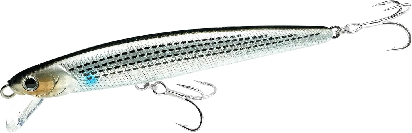 LUCKY CRAFT FlashMinnow 130MRS, Saltwater Surf Fishing Lures, Jerkbait, Halibut, Surf Perch, Calico Bass, White Seabass, Striped Bass, Sinking, Fishing Gear, Fishing Accessories, Fishing Tackle