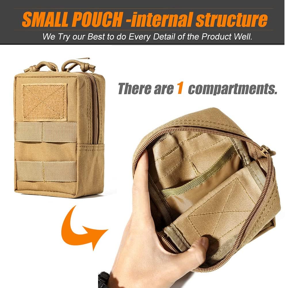 Upgraded Tactical Water Bottle Holder | Molle Pouch for Travel & Hydration