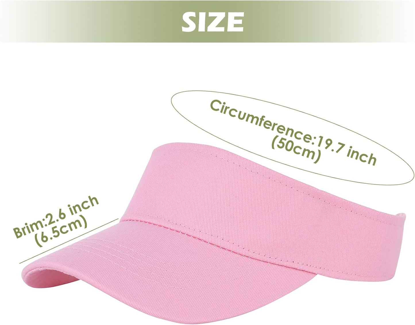 Kids Adjustable Sun Visor Hat | Cotton Athletic Cap for Girls & Boys