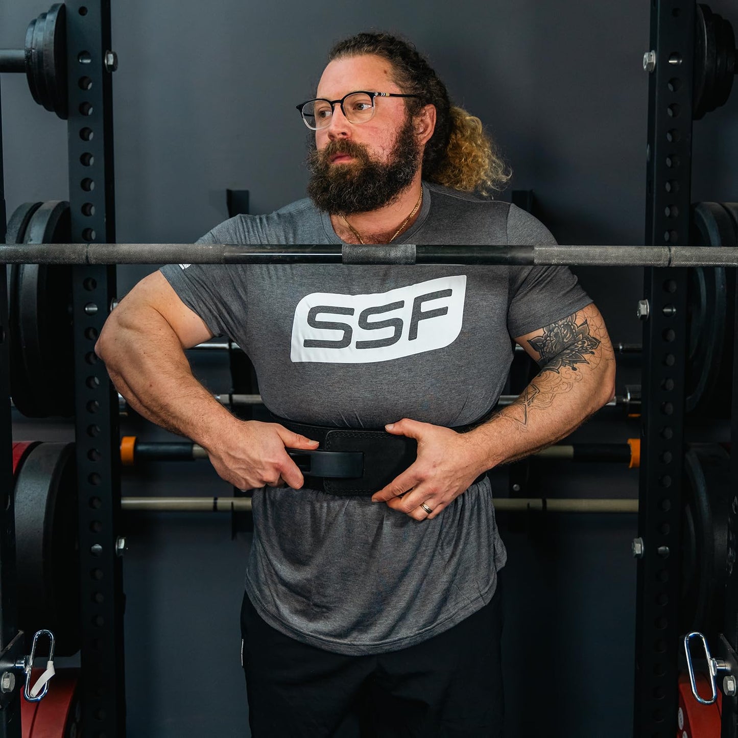 Serious Steel Fitness Lever Powerlifting Weightlifting & Exercise Belt, 4" Wide & 10MM Thick (Medium)