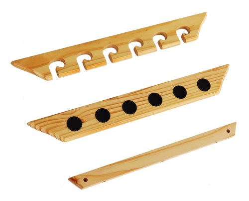 Old Cedar Outfitters Solid Pine Fishing Rod Rack for Wall and Ceiling Storage (Vertical)