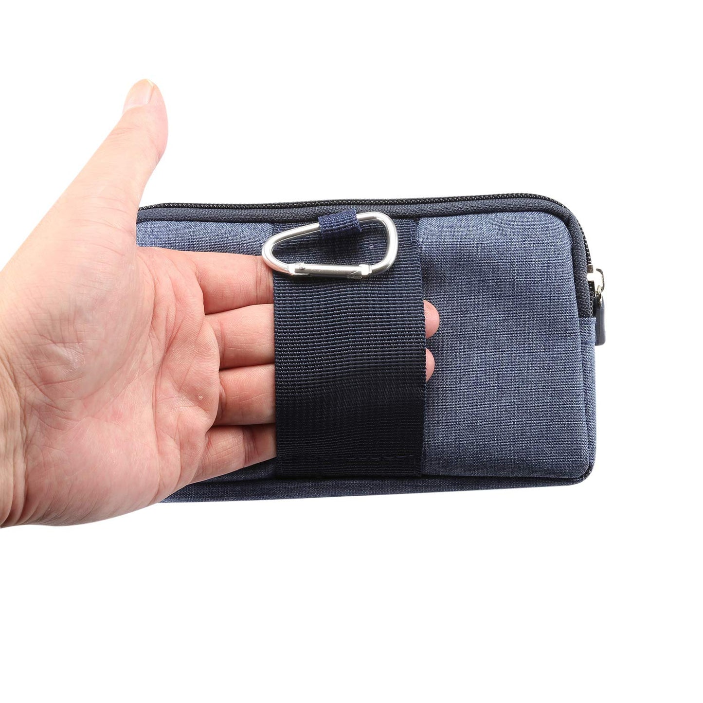 Vertical Cell Phone Waist Bag Mens, Mobile Phone Belt Pocket with Clip, Universal Mens Mobile Phone Belt Clip Holder Smartphone Waist Pouch Fanny Pack Protective Wallet with Carabiner Belt Loop