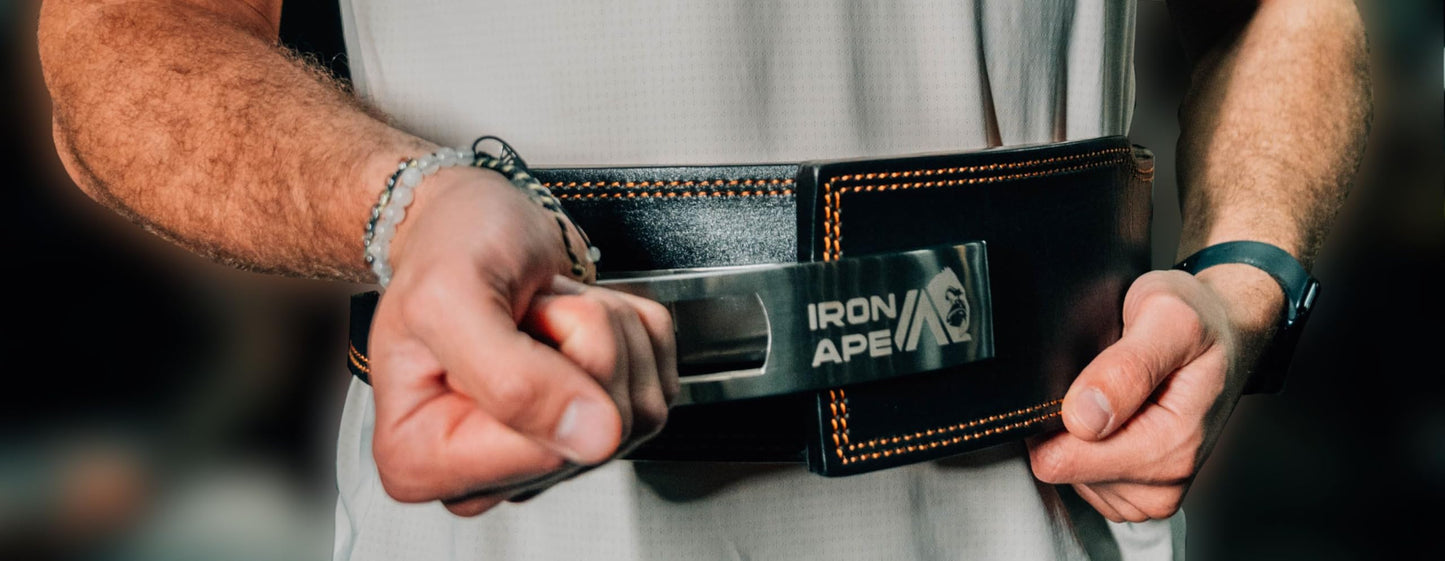 IRON APE Half Taper Lever Weightlifting Belt (M)