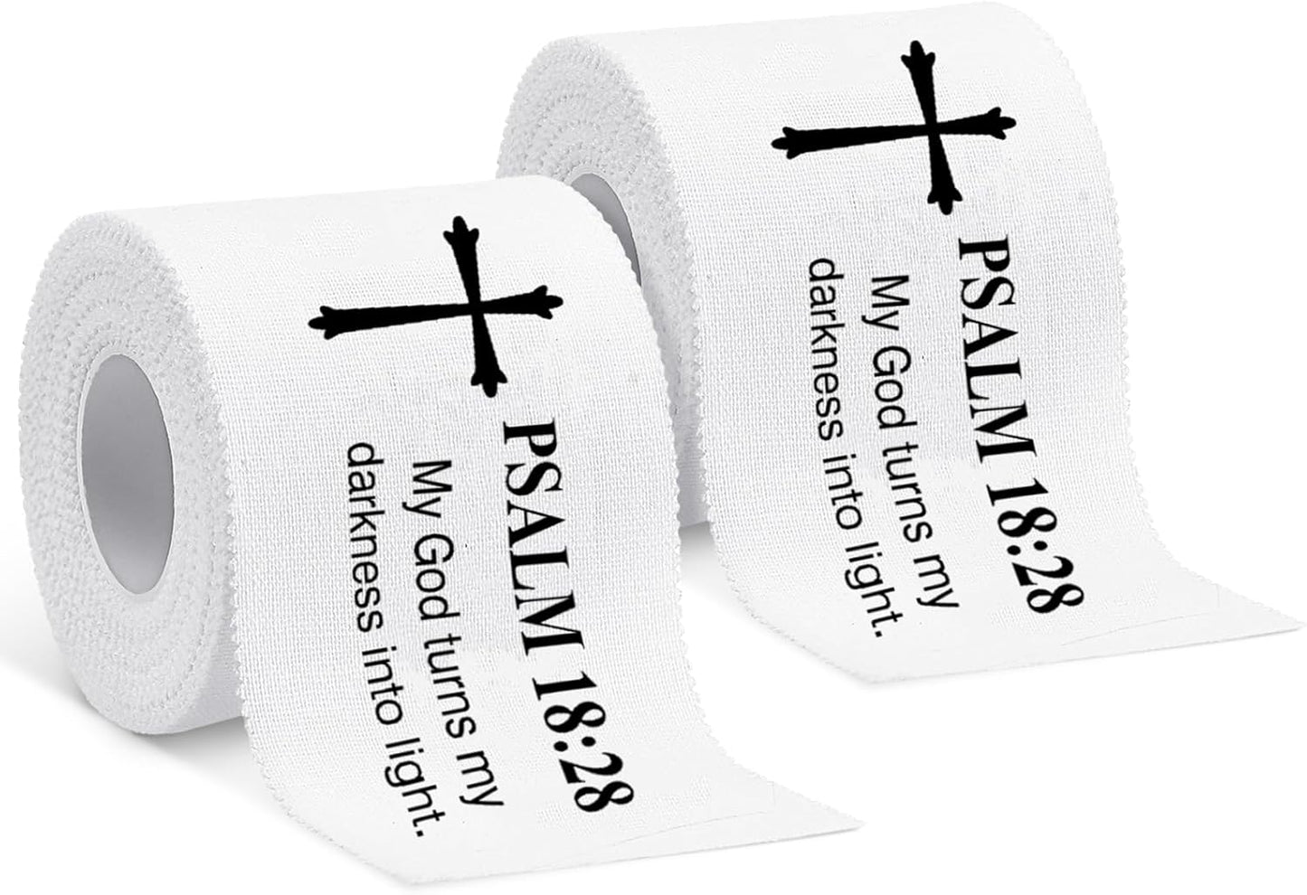 Christian Athletic Tape | 2 Pcs Cotton Sports Wrap 2in x 23ft | White