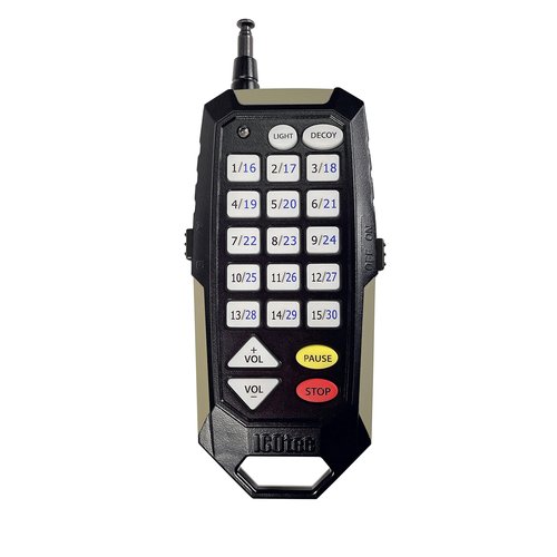 Icotec Renegade+ Programmable Predator Call with Bluetooth - 30 Professional Sounds - 300 Yard Remote Range - Play 2 Sounds Simultaneously