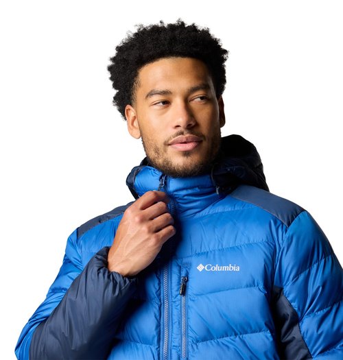Columbia Men's Labyrinth Loop II Hooded Jacket, Mountain Blue/Collegiate Navy, X-Large