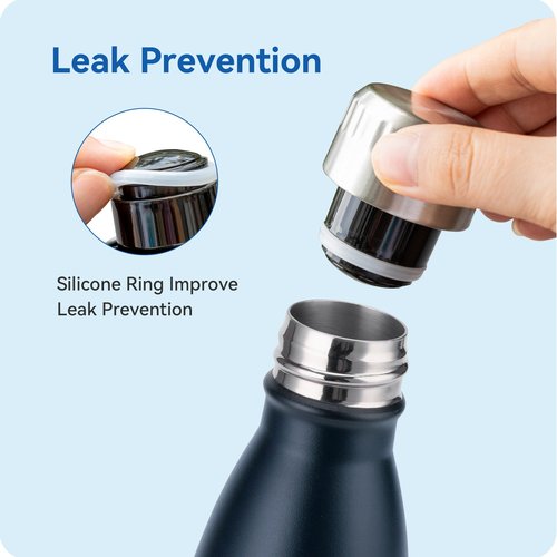 Prurex 4 Pack Silicone Sealing Rings for BJPKPK,Koodee 9oz,12oz,17oz Cola Shape Water Bottle Lid,Replacement Gaskets,Water Bottle Lids Accessories