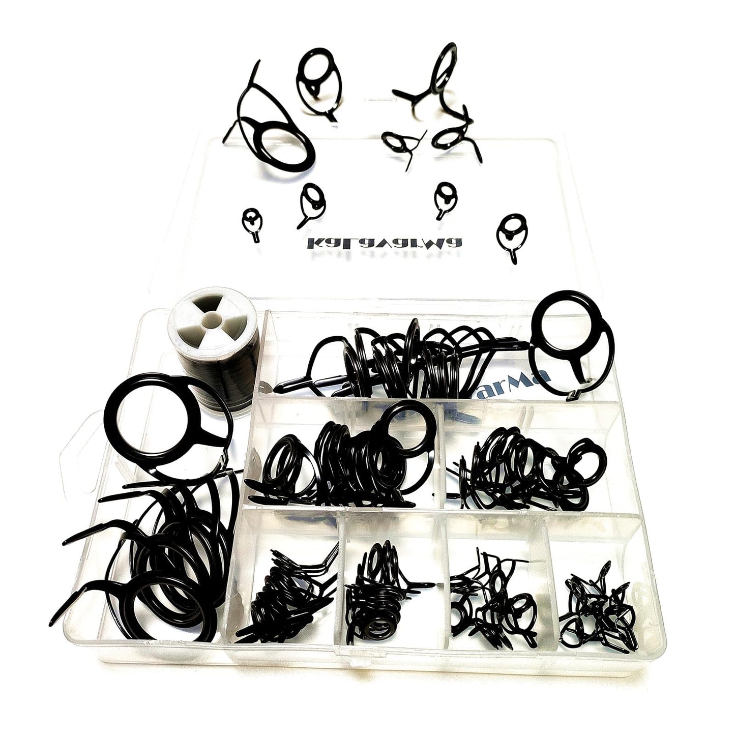 Kalavarma Fishing Rod Guides Repair Kit - Stainless Steel Ceramic Ring Replacement Set