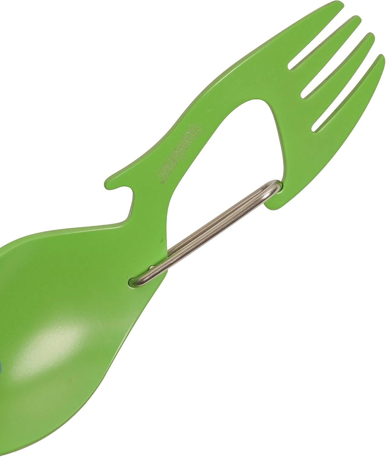 Kershaw Ration Multi Tool Spork, Stainless Steel Spoon, Fork, Carabiner and Bottle Opener, Regular and XL Sizes