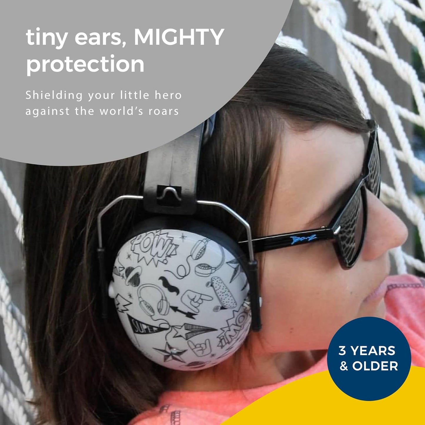 Baby Banz Earmuffs Kids Hearing Protection - 2+ Years - Noise Reduction Rating - Soft & Comfortable - Kids Ear Protection