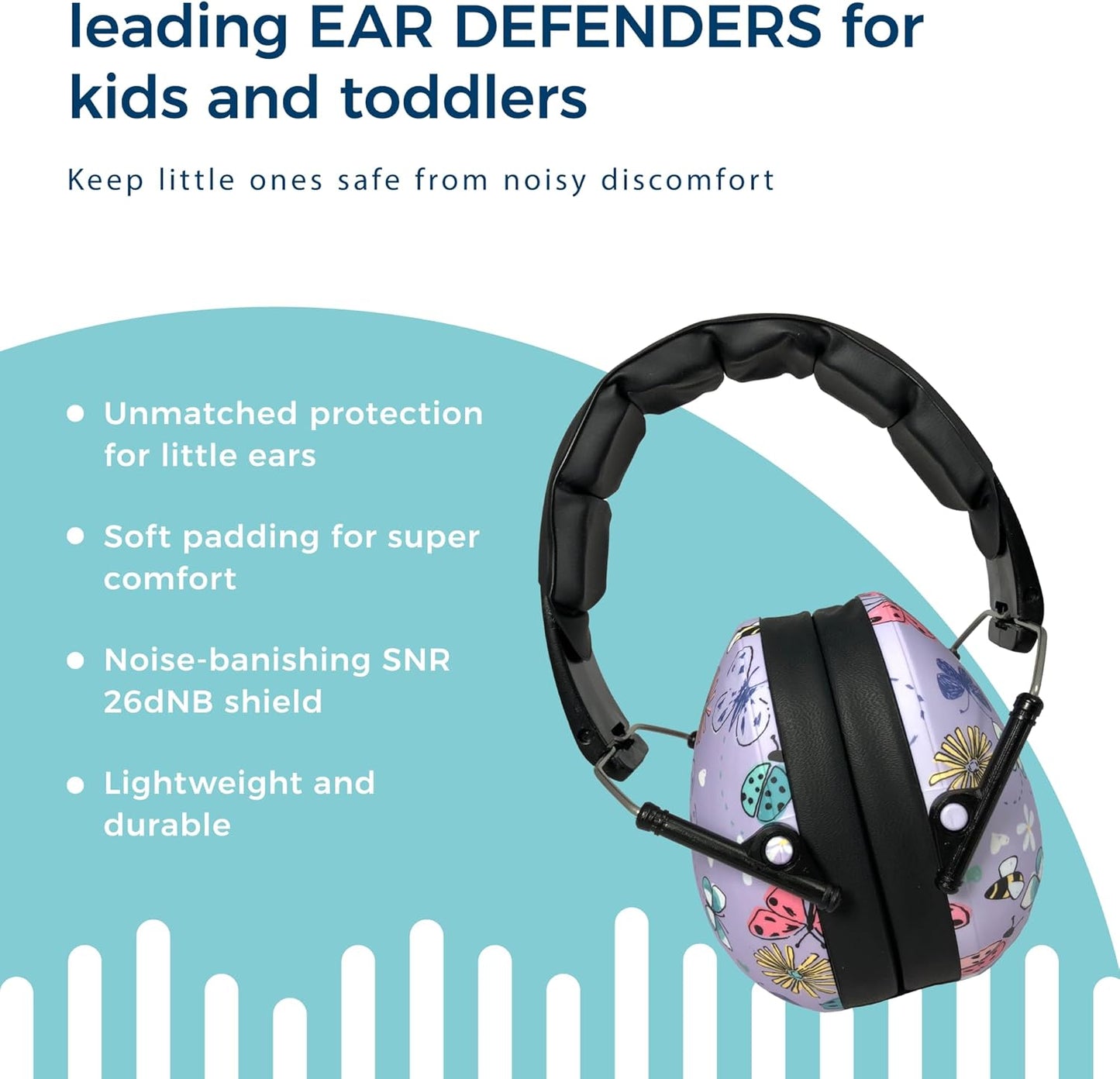 Baby Banz Earmuffs Kids Hearing Protection - 2+ Years - Noise Reduction Rating - Soft & Comfortable - Kids Ear Protection
